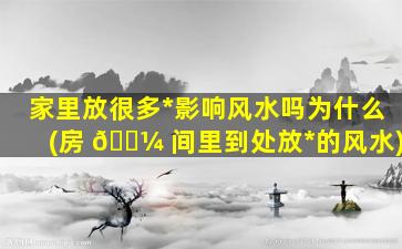家里放很多*
影响风水吗为什么(房 🐼 间里到处放*
的风水)